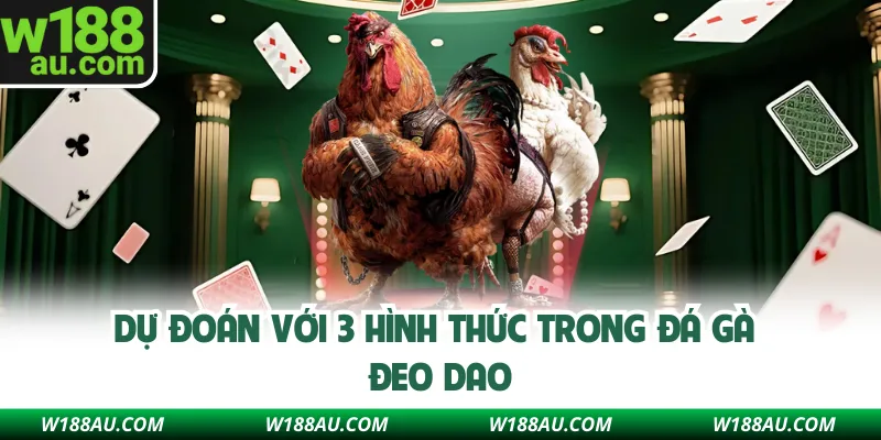 Dự đoán với 3 hình thức trong đá gà đeo dao
